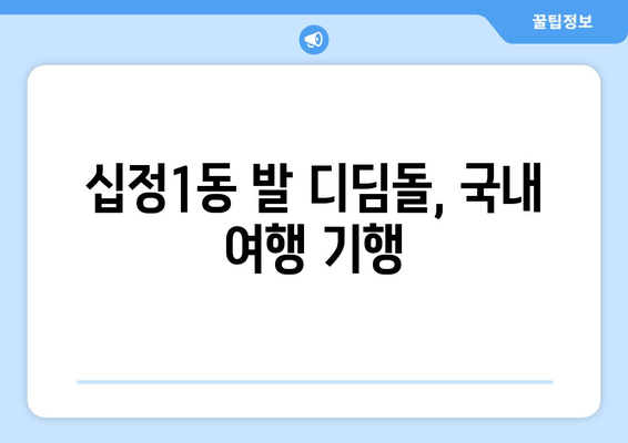 십정1동 발 디딤돌, 국내 여행 기행