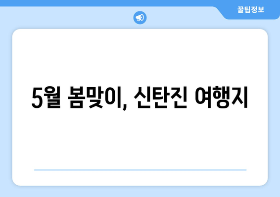 5월 봄맞이, 신탄진 여행지