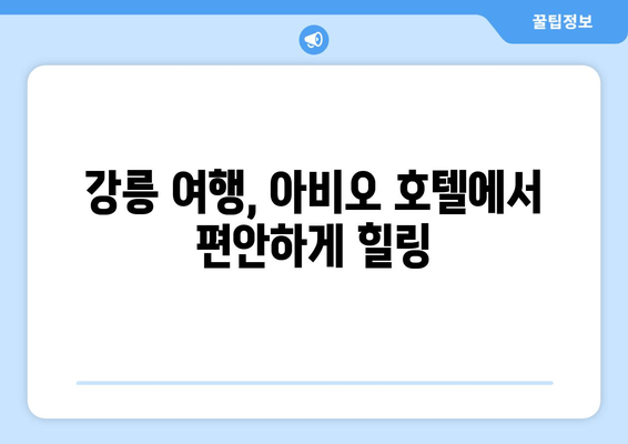 강릉 아비오 가성비 호텔 추천| 저렴하고 편안한 숙박 찾기 | 강릉 여행, 숙소 추천, 가성비 호텔