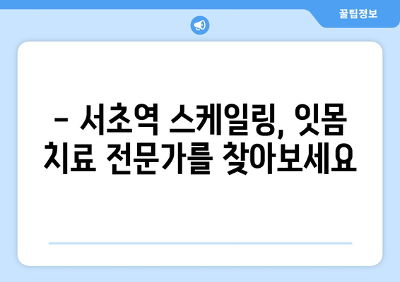 서초역 스케일링 잇몸 치료 과정| 꼼꼼한 진료 & 효과적인 치료 | 치과, 잇몸 질환, 스케일링, 치주염