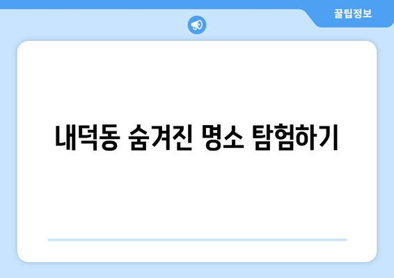 내덕동 숨겨진 명소 탐험하기