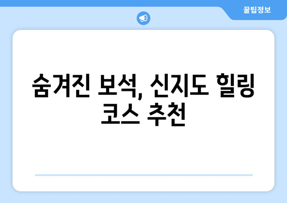 숨겨진 보석, 신지도 힐링 코스 추천