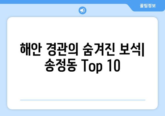 해안 경관의 숨겨진 보석| 송정동 Top 10