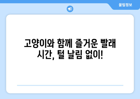 고양이와 빨래| 사랑스러운 유대감의 이야기 | 털 날림 없는 행복한 세탁 꿀팁 5가지