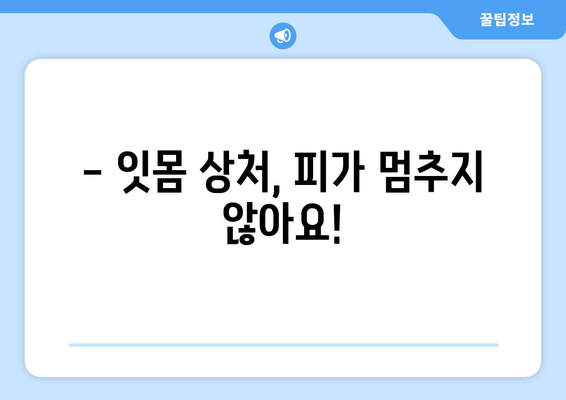 피나는 잇몸 탈출기| 잇몸 상처와 염증 후기 | 잇몸 질환, 치료 경험, 솔직 후기