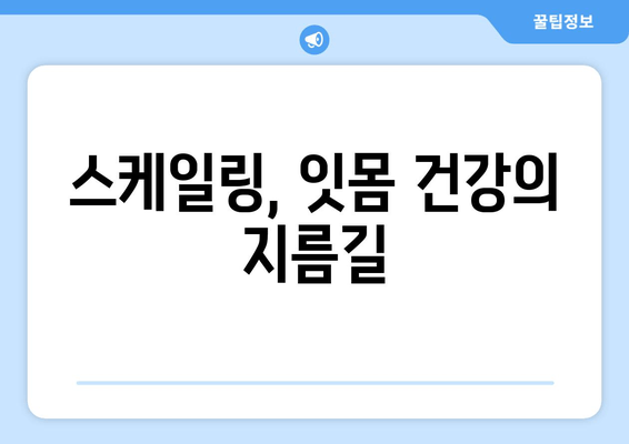 잇몸 건강 지키는 필수템! 스케일링, 왜 중요할까요? | 잇몸병 예방, 치주 질환, 치과 관리