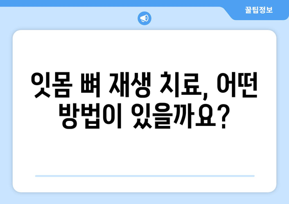 잇몸 뼈 재생 치료| 손실된 뼈를 되찾는 솔루션 | 치과, 임플란트, 잇몸 질환, 치료