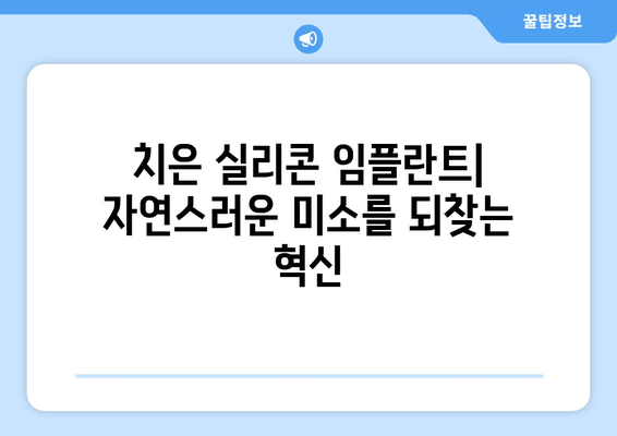 치은 실리콘 임플란트| 미소에 새로운 생명을 불어넣는 혁신적인 선택 | 치아 임플란트, 심미 치과, 치아 건강, 미소 개선