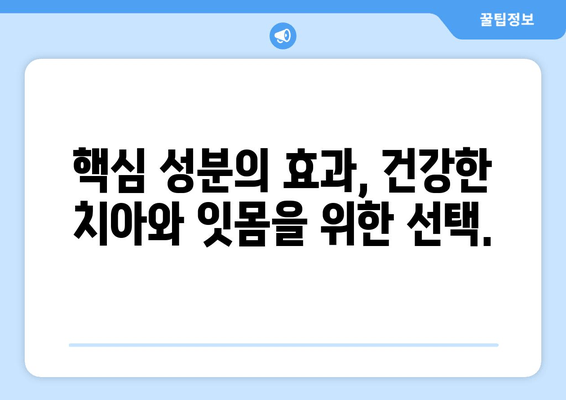 치아 잇몸 건강을 위한 세균 제거 영양제| 핵심 성분과 효과 | 치아 건강, 잇몸 질환 예방, 구강 관리