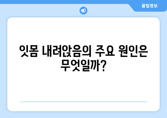 잇몸 내려앉음, 영양제로 이겨낼 수 있을까? | 잇몸 건강, 영양제 추천, 잇몸 내려앉음 원인