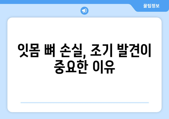 잇몸 뼈 손실 진단| 원인 파악과 조기 발견 | 치주 질환, 잇몸 건강, 치과 검진, 예방법