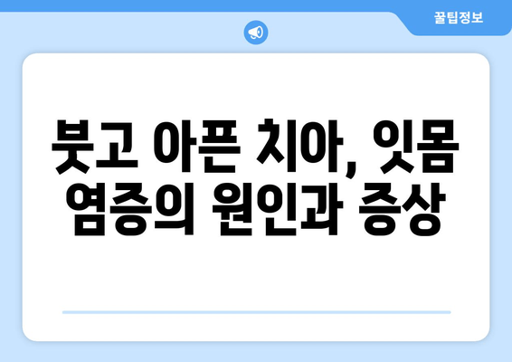 염증 치아 관리, 잇몸 치약 성분 추천| 붓고 아픈 치아를 위한 맞춤 가이드 | 잇몸염, 치주염, 치약 성분, 염증 치료
