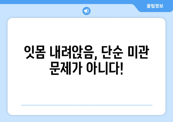 잇몸 내려앉음, 방치하면 위험해요! | 잇몸 내려앉음 관리의 중요성, 원인, 예방법