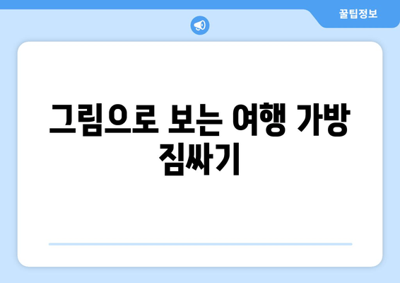 그림으로 보는 여행 가방 짐싸기