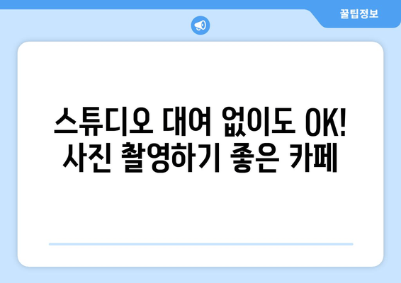 부산 사진작가를 위한 숨겨진 보석 같은 카페 5곳 | 감성 사진 명소, 분위기 좋은 카페, 스튜디오 대여