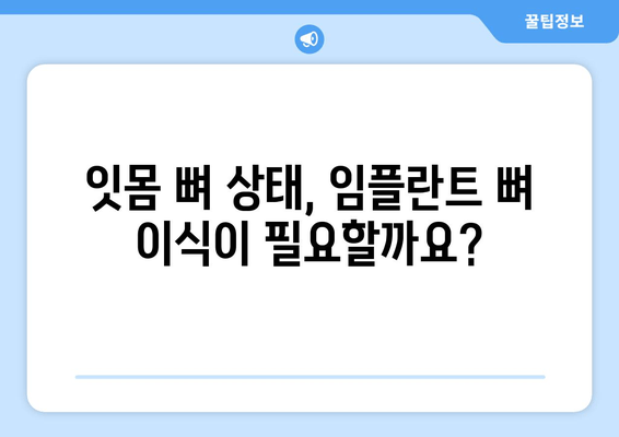 잇몸 뼈 상태 진단 후 임플란트 뼈 이식 가격| 상세 가이드 | 임플란트, 뼈 이식, 가격 정보, 치과