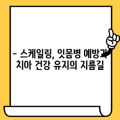 성남 치아 건강 지키는 비결| 정기적인 스케일링의 중요성 | 스케일링, 치과, 구강 건강, 성남치과의원