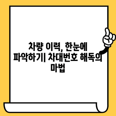 차대번호로 자동차의 과거를 밝혀내는 방법| 비밀 풀기 가이드 | 자동차 정보, 차량 이력, 차대번호 해독