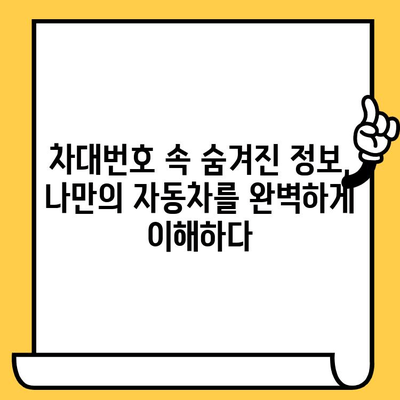 차량의 비밀번호? 차대번호가 품고 있는 의미를 파헤쳐 보세요! | 자동차, 정보, 해석