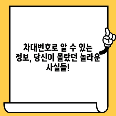 차량 차대번호로 알 수 있는 정보, 궁금한 모든 것! | 차량 정보, 차대번호 조회, 자동차