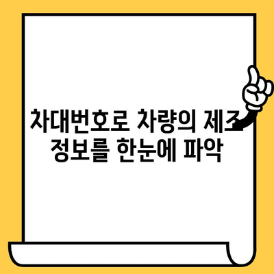 차량 정보의 핵심, 차대번호 해독 가이드 | 차대번호 조회, 차량 정보 확인, 자동차 정보