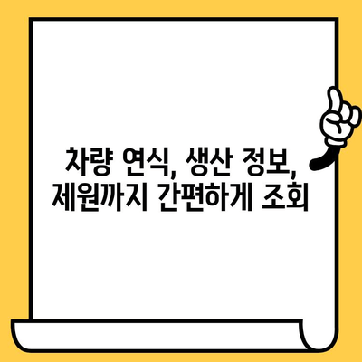 차대번호로 차량 정보 알아보기| 연식, 생산 정보, 제원까지 한번에! | 자동차 정보, 차량 조회, 차대번호 활용