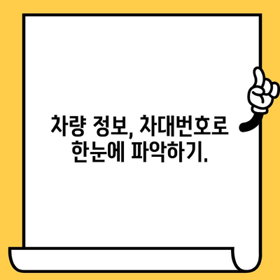 차량의 비밀번호, 차대번호 해독하기| 핵심 정보 완벽 가이드 | 차량 정보, 차대번호 해석, 자동차 팁