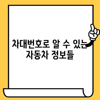 자동차 차대번호 정보 완벽 가이드| 찾는 방법부터 활용까지 | 차량 정보, 차대번호 조회, 자동차 관리