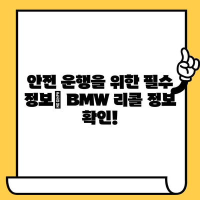 BMW 리콜 정보 확인| 차대번호로 내 차량 결함 확인하기 | 리콜 조회, 안전 점검, 차량 정보