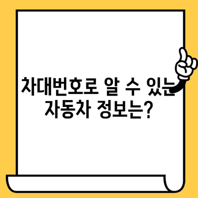 차량번호와 차대번호| 차이점 완벽 정리 & 조회 방법 | 자동차 정보, 번호판, 차량 조회