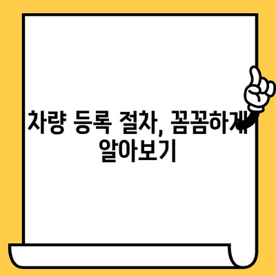 분실/도난 말소 차량 부활 및 신규 등록, 차대번호 표기| 완벽 가이드 | 자동차 등록, 차량 관리, 법률 정보