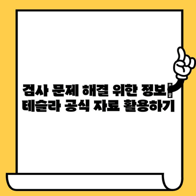 테슬라 차대번호로 검사 문제 해결하기| 주요 이슈와 해결 방안 | 테슬라, 차량 검사, 문제 해결, 정보