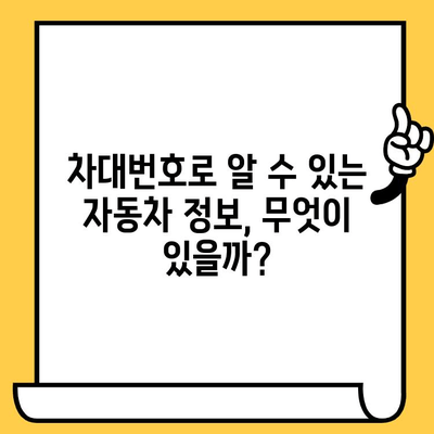 자동차 차대번호, 숨겨진 의미를 파헤치다 | 차대번호 해독, VIN 코드, 자동차 정보