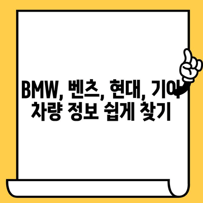 BMW, 벤츠, 현대, 기아 차대번호 조회 방법| VIN 코드 확인 가이드 | 자동차 정보, 차량 조회, VIN 코드 해독