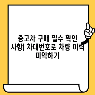 자동차 차대번호 해독| 확인 방법, 의미, 중요성 완벽 가이드 | 차량 정보, 차대번호, VIN