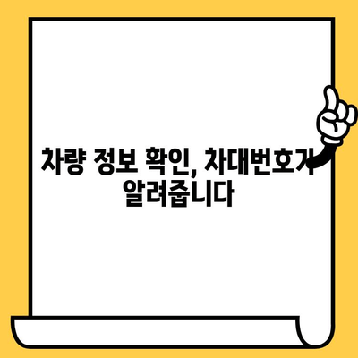 내 차의 차대번호, 어디에 있을까요? | 차량 정보, 위치 확인, 간편 가이드