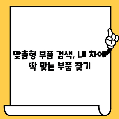 자동차 부품 찾기, 이제 쉽게! | 차대번호 위치 확인 & 자동차 부품 조회 가이드