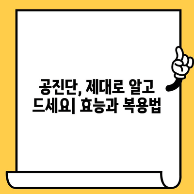 공진단 제조 과정 & 유통기한 완벽 가이드 | 효능, 복용법, 주의사항