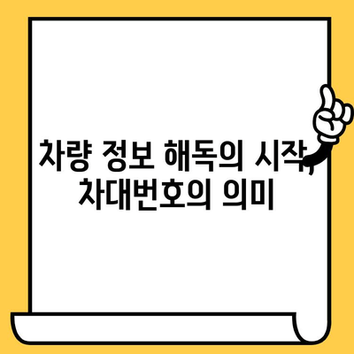 차량의 비밀번호, 차대번호의 의미를 파헤쳐 보세요! | 차대번호 해독, 자동차 정보, 차량 식별