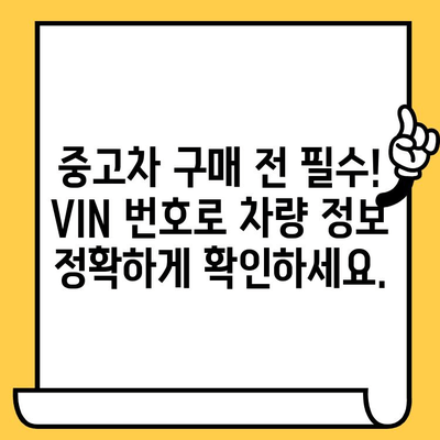 VIN 번호로 BMW, 벤츠, 현대, 기아 차량 정보 분석하기 | 자동차 정보, 차량 이력, VIN 해독