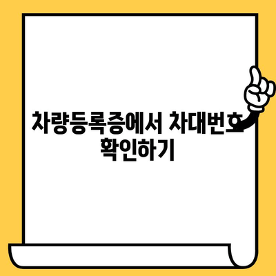 내 차의 고유 ID, 차대번호 찾는 방법| 위치별 상세 가이드 | 차량 정보, 차대번호 확인, 자동차 팁