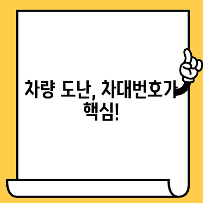 차량 도난의 위험, 차대번호가 핵심! | 차대번호 도난, 위험성, 피해 규모, 예방법