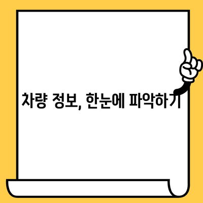 차량 안전과 관리 상태, 차대번호로 한번에 확인하세요! | 차량 정보 조회, 안전 점검, 관리 팁