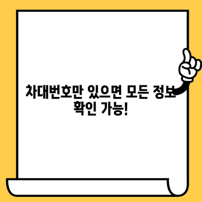 차량 정보 3분 만에 확인! 차대번호 조회 완벽 가이드 | 자동차, 차량 정보, 번호판 조회