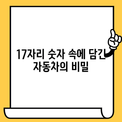 차대번호 속 숨겨진 메시지, 무엇을 말해주는 걸까요? | 차대번호 해독, 자동차 정보, 차량 이력