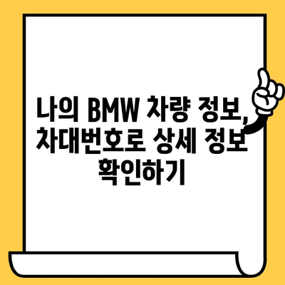 BMW 차량 정보 확인| 차대번호로 생산일 알아보기 | 차량 정보 조회, 생산 정보, BMW