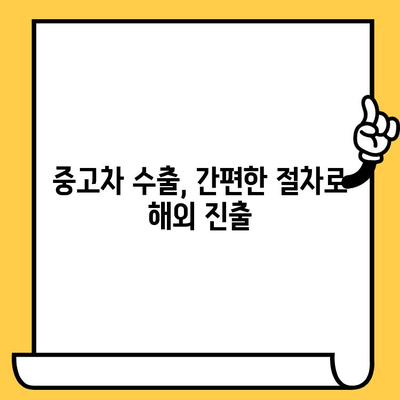 중고차 수출, 차대번호로 정보 확인하고 성공적인 거래 하세요! | 중고차 수출, 차량 정보 조회, 수출 절차