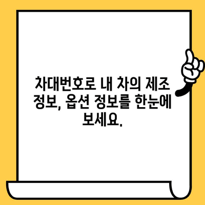 차량 정보 확인의 필수! 차대번호로 알 수 있는 모든 것 | 차량 정보, 차대번호 해독, 자동차 정보