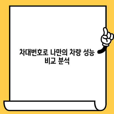 차대번호로 알아보는 차량 성능과 연료 효율 | 차량 정보, 성능 비교, 연비 확인