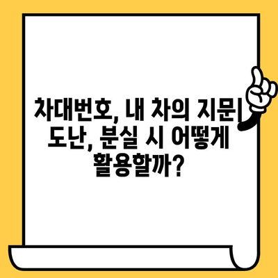 차량 분실, 도난 당했을 때? 차대번호로 내 차 찾는 방법 | 차량 도난, 분실, 차대번호 활용, 보험, 경찰 신고